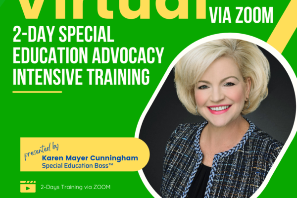 Virtual 2-Day Special Education Advocacy Intensive Training